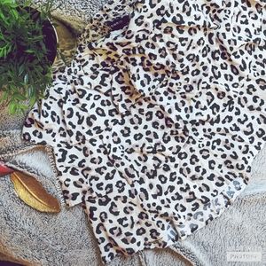 SALE | Torrid leopard print tiered mini skirt